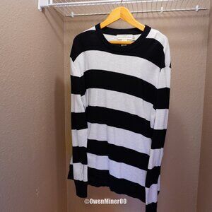 L.O.G.G. H&M Black & White Striped Sweater XL